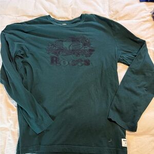 Roots Men's Green Long Sleeve Shirt